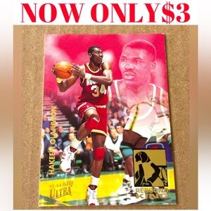 Hakeem Olajuwon 1993/94 Ultra Houston Rockets NBA Basketball Card